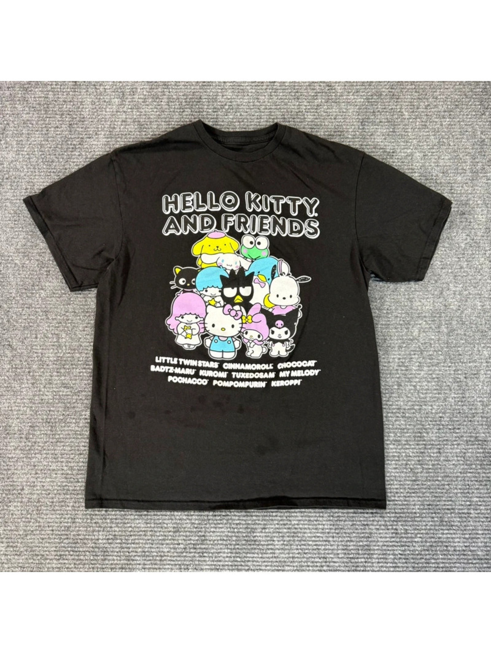 Hello Kitty and Friends Sanrio Tshirt Size Large Shirt Colorful